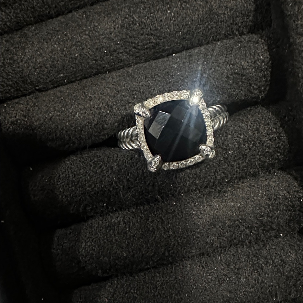 David Yurman Chatelaine Pave Bezel Ring